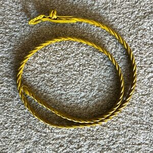 Yellow Braided Belt - Women’s Small